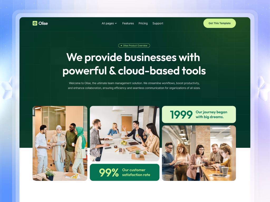 Olise website preview